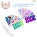 JERCLITY Aurora Gradient Nail Polish Strips - 12 Sheets Self-Adhesive Rainbow Nail Stickers for Women and Kids | DIY Manicure Kit with Nail File Included - Buy Online on GoSupps.com