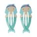 Solida Kids Hair Clips Click-Clack Mermaid turquoise 2 pieces