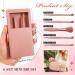 Bridesmaid Proposal Gifts - 6 Sets Mini Travel Makeup Brushes & Cosmetic Bags | Perfect for Wedding Bridal Shower & Bachelorette Party (Cameo Brown - Buy Online on GoSupps.com