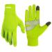 BOODUN Light sports gloves Warm up Running Gloves Unisex Sport Gloves Slim Walking Gloves for women and men with touchscreen function anti-slip green S/M