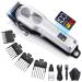 COMZIO Hair Clippers for Men Professional - Cordless Barber Clippers for Hair Cutting & Grooming, Rechargeable Beard Trimmer with Large LED Display