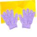 Buy Purple Exfoliating Gloves - Seamless Candy Color Body Scrub Mitts for Spa & Shower - Buy Online on GoSupps.com