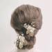 Rhinestone Pearl Bridal Hair Comb Slides - Wedding Hair Accessories for Bride & Bridesmaids - Buy Online on GoSupps.com