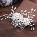 Oladfiop Wedding Hair Comb Rhinestone Crystal Vintage Bridal Hair Clips Combs for Brides and Bridesmaids White - Buy Online on GoSupps.com