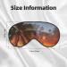 Sunset Hawaiian Palm Tree Eye Mask | Zero Eye Pressure Travel Blackout Sleeping Mask - Buy Online on GoSupps.com