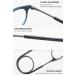 Lanomi Round Oval Reading Glasses for Men & Women - Magnetic Closure Light Reading Aid with Elastic Silicone Straps Blue 1.5x - International Shipping Available - Buy Online on GoSupps.com