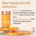 Nutriburst Vitamin D3 (2000IU) + K2 (100 g) Gummies - Bone and Immune Health Support - Vegan Sugar-Free - 1 Month Supply - Buy Online on GoSupps.com