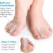 Buy Bukihome Silicone Toe Separator - 8 Pieces for Bunion Relief & Overlapping Toes | Best Toe Spacers for Comfort - Buy Online on GoSupps.com