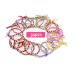 100Pcs Multicolor Elastic Hair Ties | Braided Scrunchies Stretch Bands for Girls & Women | No Crease Rope Ponytail Holder Hair Accessories - Buy Online on GoSupps.com