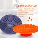 RE-NU Makeup Brush Cleaning Pad - Silicone Cosmetic Cleaning Mat | Suction Cup Design | Effortlessly Remove Dirt Oil & Residue (Orange) - International Shipping Available - Buy Online on GoSupps.com
