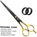 Glamified 7 inch Black Professional Hairdressing Barber Scissors Shears - Professional Hairdressing Scissors Hair Scissor for Hairdressers Barbers Stainless Steel - Hair Cutting Shears - Buy Online on GoSupps.com