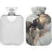 Luxury Marble Hot Water Bottle with Cover - Pain Relief & Heating Bag for Pregnant Women - 1L International Shipping - Buy Online on GoSupps.com