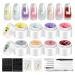 Bkljkf Patting Gel | Gradient Sign Gel - 8 Colors - Nail Design Palette - Creative Kit for Artistic Manicures