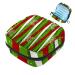 Muooum menstrualpolster bag zipper women's bandage bag tampons collect bags for women girls (geometric Christmas pattern) Color 9