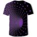 BIFUTON Men's Graphic Tee: Optical Illusion T-Shirt with Cool Designs - XXL Purple - Buy Online on GoSupps.com