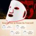 Hotodeal LED Face Mask - 7 Colors Light Therapy for Anti-Aging & Skin Rejuvenation | Foldable & Portable Silicone Mask for Face & Neck - Buy Online on GoSupps.com