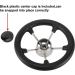 DasMarine 11 5-Spoke Stainless Steel Boat Steering Wheel - 25 Degree Dish, 3/4 Shaft - Black PU Foam Grip - No Knob - Buy Online on GoSupps.com