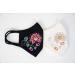 Buy Hand-Embroidered Black Face Masks - Washable 100% Cotton 3 Layers Reusable & Breathable - Fast International Shipping - Buy Online on GoSupps.com