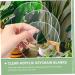 TEHAUX 80 Pcs Acrylic Round Sheet Cake Pan Clear Ornaments Circle Acrylic Blanks Multifunction Pallet - Buy Online on GoSupps.com