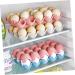 Angoily 12 Egg Tray Egg Case Holder Chicken Egg Dispenser Refrigerator Egg Holder White Ceramics Food Glass - Buy Online on GoSupps.com