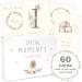 Olgs Baby Milestone Cards |Monthly Set of 60 Cards Teddy Lou for Boy and Girl |Baby Cards Gender Neutral |Baby Milestones + Magnetic Box |Babyarty Babyshower Gifts Cards for Special Moments Teddy Lou English