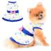 Paidful dress for small dogs cat girls soft cotton rock with bow with bow sweet puppy chihuahua yorkhire terrier clothing petwear birthday party dress spring summer s s (back length: 26cm/10 " bust: 32cm/12.5") Butterfly