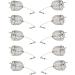 10Pcs/Pk Carp Fishing Bait Trap Cage Feeder Basket Holder Coarse Lure Feeder Carp Fishing Tackle Kit,Size L/M/S Available Large