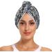 Abstract Small Flower Dry Hair Cap Set | 2-Piece Quick Drying Towel & Button Headband - Super Absorbent & Soft Comfort - Buy Online on GoSupps.com