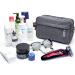 WANDF Small Nylon Dopp Kit Shaving Bag - Lightweight Toiletry Bag for Men and Women (B-Denim Grey) - Buy Online on GoSupps.com