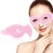 Clundoo eye mask cooling gel eye mask cooling eyes cool pads with gel beads reusable cooling eye mask for dark circles swollen eye fatigue alleviation (A-rosa)