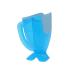 S.C. Products Fish Shampoo Kids Rinse Cup | Tear-Free Baby Rinser Cup and Bath Pail for Kids - Durable, BPA-Free, Safe, and Ergonomic Design for Hassle-Free Bathing | Blue