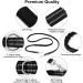 Etaccu Double Linen Freehand Practice Lines for Medium to Large Dogs - 2m Non-Slip Reflective Handle (Black) | Strong & Durable for 35kg - Buy Online on GoSupps.com