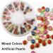 Half Round Pearl Beads Acrylic Nail Decorations - Mixed Color/Size DIY Manicure Designs - Buy Online on GoSupps.com