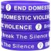 5 End Domestic Violence Wristband Bracelets