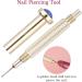 Uonlytech Manicure Tools Crystal Pendants Charms Nail Charm Drill Dangle Nail Art Charms Nail Piercing Tool with Charms for Tips Acrylic Gels and Nail Art Pendant Nail Jewels - Buy Online on GoSupps.com
