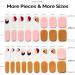 NAILOG Semi Cured Gel Nail Strips 34 pcs Salon-Quality Gel Nail Stickers Long Lasting Nail Wraps for Women with Soft Gel Finish Bliss Easter Special Design - Buy Online on GoSupps.com