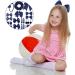 Navy Blue Girls School Hair Accessories Kit - 48Pcs Ribbon Hair Barrettes, Headband, Ponytail Holder, Elastics Bands - Perfect Birthday Gift - Buy Online on GoSupps.com