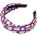 4th of July Headband | 4th of July Patriotic Hair Hoop | Soft Hair Decorations for Yoga Workout Makeup Housework Beach - Buy Online on GoSupps.com