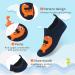 Kids Non-Slip Water Sport Shoes for Beach & Pool | Quick Dry Aqua Socks for Boys & Girls | Size 13/13.5 UK | Orange - Buy Online on GoSupps.com