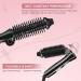 Zerone Curling Iron Brush - Ceramic Tourmaline Hair Tool | Foldable Anion Hair Brush | 200 C Styling Iron | EU/US Plug | Lightweight & Portable - Buy Online on GoSupps.com