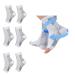 4 pairs of plantar fasciitis socks for foot compression cuffs support bandage neuropathy heel spur relief night sock for pain sprained ankle Achilles tendon inflammation S/M white S-M white