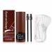 Ahu Eyebrow Stamp Stencil Kit - Long Lasting & Waterproof - Perfect Brow Shaping with 10 Reusable Stencils & 2 Spiral Brushes - Dark Brown for Women & Girls - Buy Online on GoSupps.com
