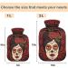 Buy Naanle Rose Mexican Skull Hot Water Bottle 1L Transparent Hand & Foot Warmer for Pain Relief & Heat Therapy International Shipping Available - Buy Online on GoSupps.com