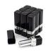 AUEAR  10 Pack Black Empty Lipstick Tubes DIY Lipsticks Lip Balm Empty Container Square Tube Empty Lipstick Tube with Lid Cap (Style B) 10 Count (Pack of 1) Style B