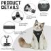 Supet Escape Proof Cat Harness & Leash for Walking - Adjustable & Easy Control - Medium (Chest 10.5-21.5) - Black - Buy Online on GoSupps.com