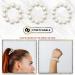 Pearls Wrist/Hair Tie for Women - Elegant Pearl Ponytail Elastic Bracelet/Hair Band - Buy Online on GoSupps.com