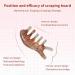 Meridian Massage Comb - Portable Synthetic Resin Acupuncture Therapy for Head Face Neck Massage - Relaxation Device with Wide Teeth - Ideal for Scalp Care - Buy Online on GoSupps.com
