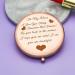 Rose Gold Compact Mirror: Niece Gift for Graduation, Birthday, Wedding - From Aunt & Uncle - Buy Online on GoSupps.com