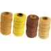 Coheali 12 Rollen Macrame Baumwollgarn | Naturk chengarn f r DIY & Backen | Hochwertige 3er Set | 10x5x5cm - Buy Online on GoSupps.com