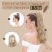 TESS Claw Clip in Ponytail Hair Extensions 12 Inches Curly Wavy Ponytail Extension #24 Natural Blonde Hair Extensions Clip in Ponytail Blond for Women 110g - Buy Online on GoSupps.com